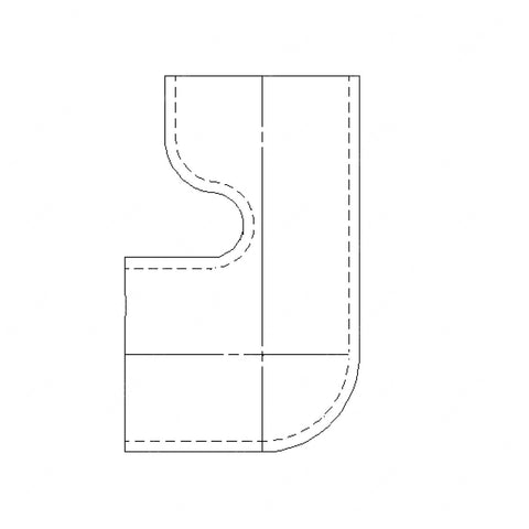 03-25965-000 ELBOW-RUBBER,90 DEG