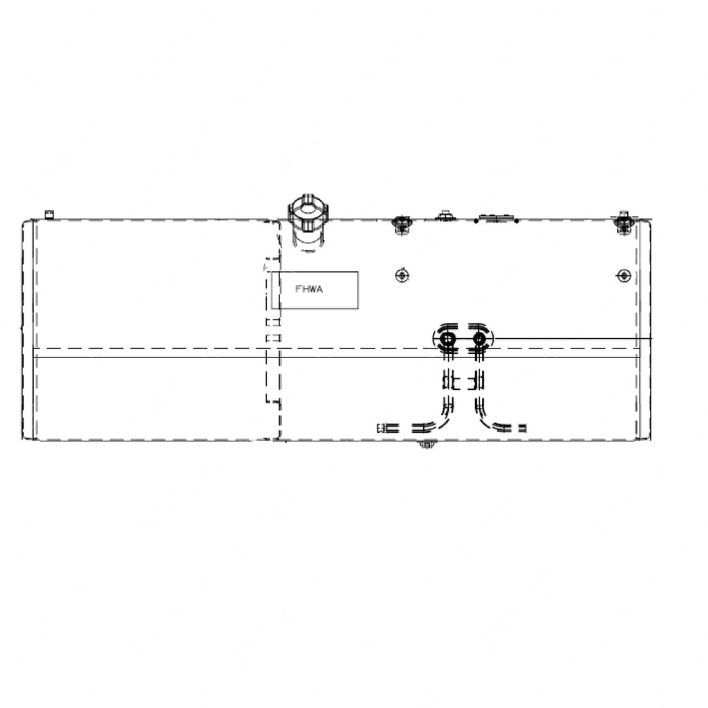 03-30673-000 TANK-FUEL,RECT,80 GAL,STEEL,PAINT,LH