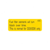 03-43447-000 STICKER, DISCOLORATION LABEL, ENGLISH