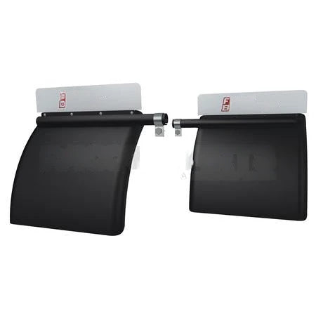 031-01637 FenderQuarterLow MtSetBlack Plastic