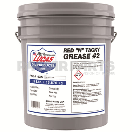 10027LUC GREASE-LITHIUM RED N TACKY 35 LB PAIL