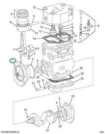 137818H NUT AIR COMPRESS CRANKSHAFT