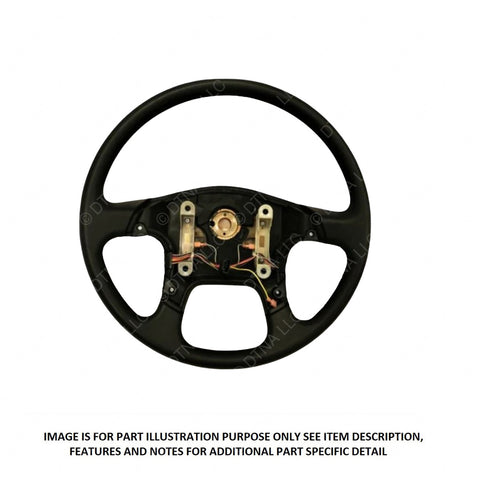 14-15940-000 WHEEL-STRG,BLK,18 in.,TRW,URETHAN