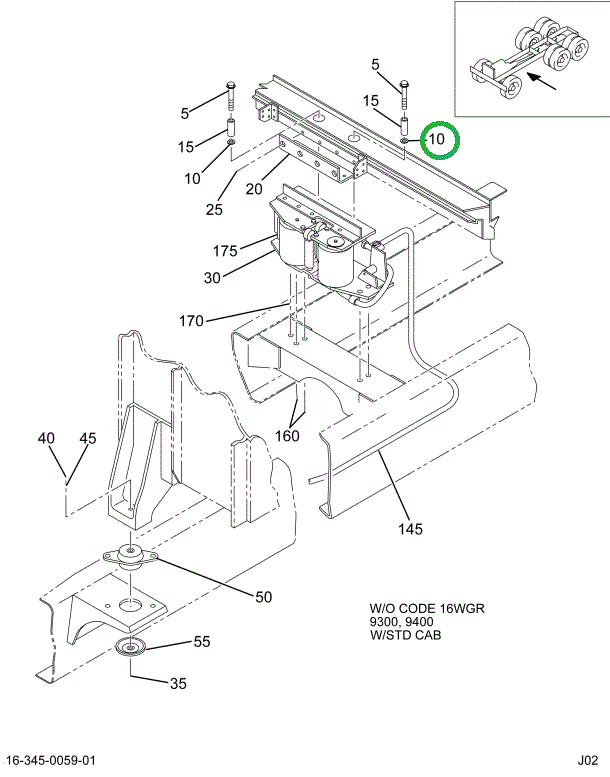 140347R2 WASHER BRK SUPT BRKT SPACER