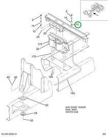 140347R2 WASHER BRK SUPT BRKT SPACER