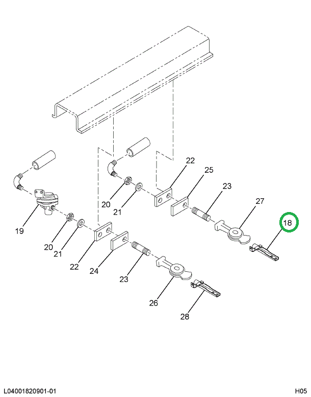 140895H COUPLING DUMMY W/CHAIN