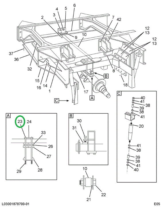 144424H NUT  3/4-NF CAD P/T LOCK TYPE