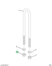 144425H NUT 7/8-NF CAD P/T LOCK TYPE