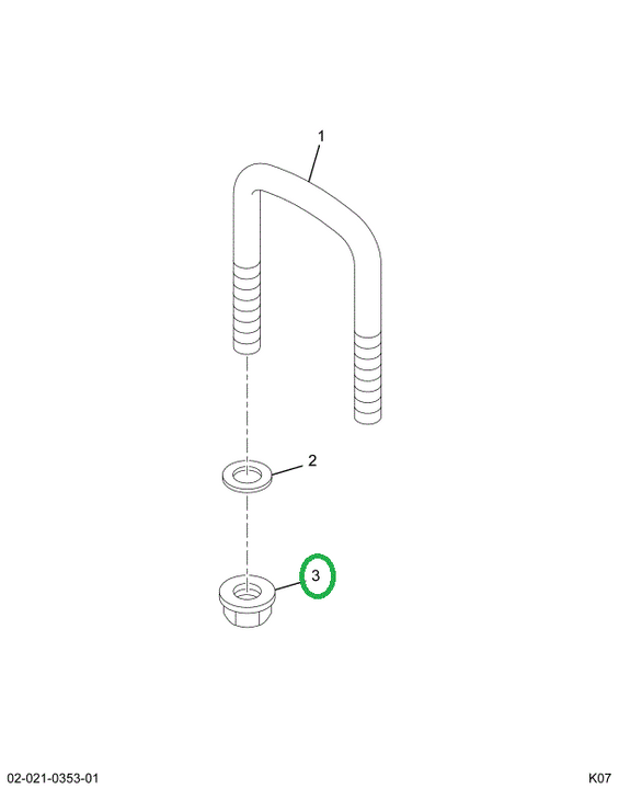 144426H NUT  1-NF CAD P/T LOCK TYPE 8