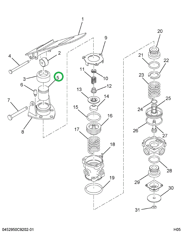 145970H1 PLUNGER TPV EXH VALVE