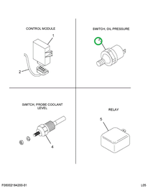 149132R91 SWITCH OIL PRESS WARNING LIGHT
