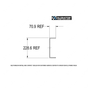 15-25676-357 UPR RAIL-1/4X2.79X9.00,RH