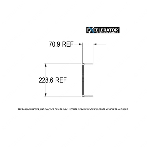 15-25676-357 UPR RAIL-1/4X2.79X9.00,RH