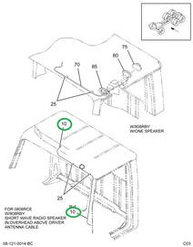 1514551C91 CABLE ASM JUMPER CB ANTENNA