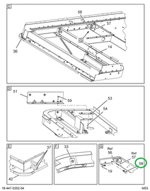 1515457C1 BOLT HH FLGD 3/8-16 X 1 1/2