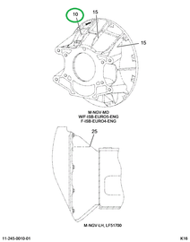1515458C1 BOLT HH FLGD 3/8-16 X 2