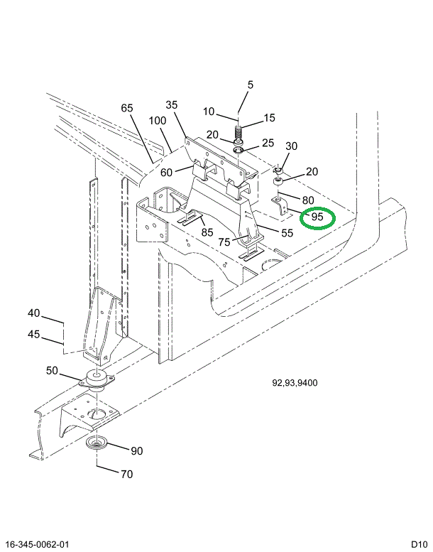 1515675C1 BRACKET CAB INSUL MTG