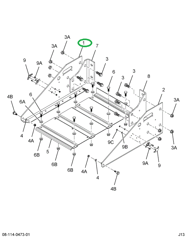 1515928C2 BRACKET BTRY BOX-LT (W/SLOT IS