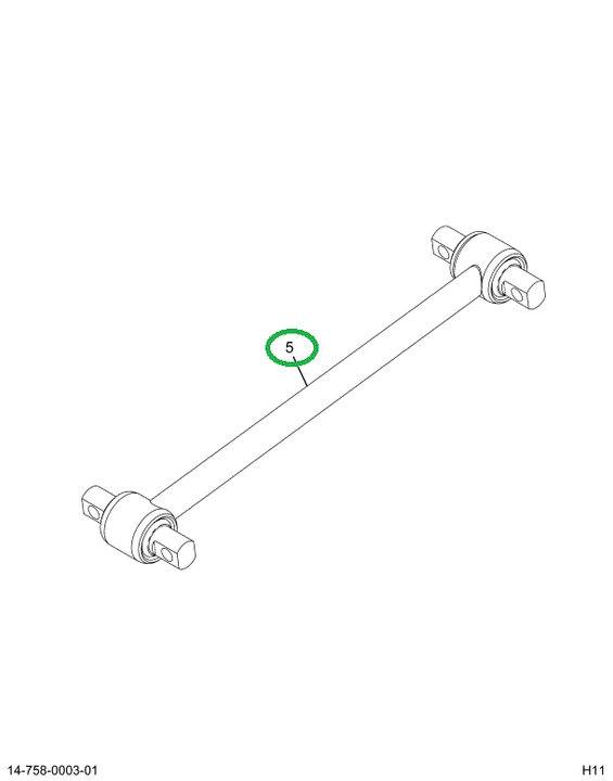 1516333C91 Rod, Torque 30 3/4 Long