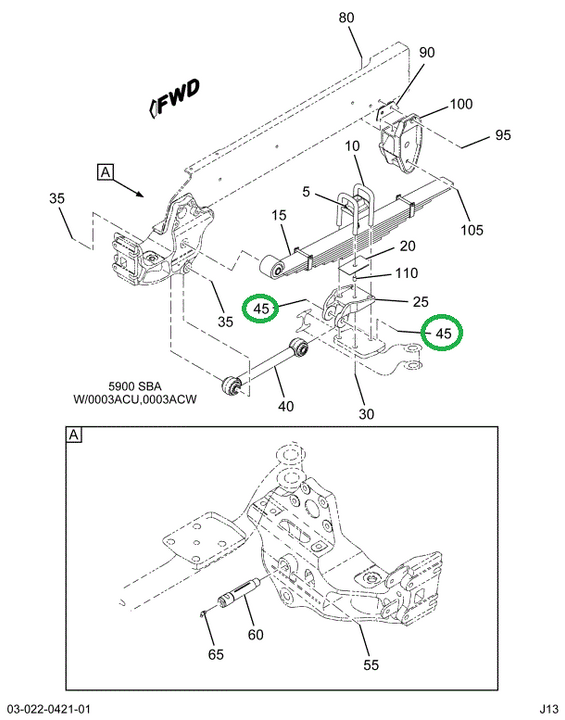 1516839C1 BOLT,SPG BRKT TO FRAME