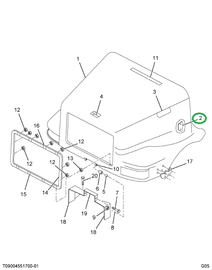 1517756C1 BRACKET HOOD SUPT LOCATOR LT