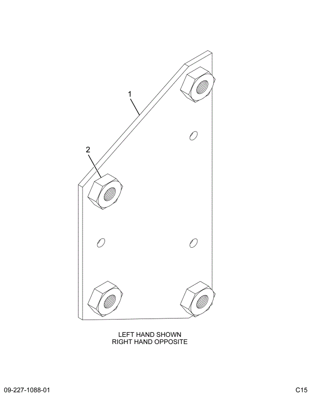 1518029C1 PLATE TAPPING LT HD HNG BRACE