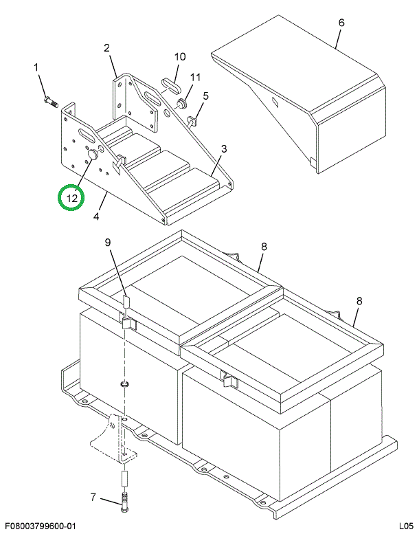 1518224C1 Plug, Button, Battery Box Hole