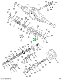 157490R1 RIVET DIFF DRIVE GEAR