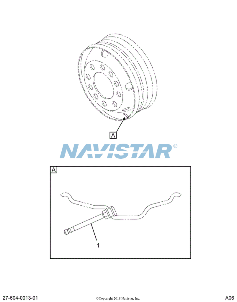 158120R93 VALVE TUBELESS TIRE W/CAP 3.75