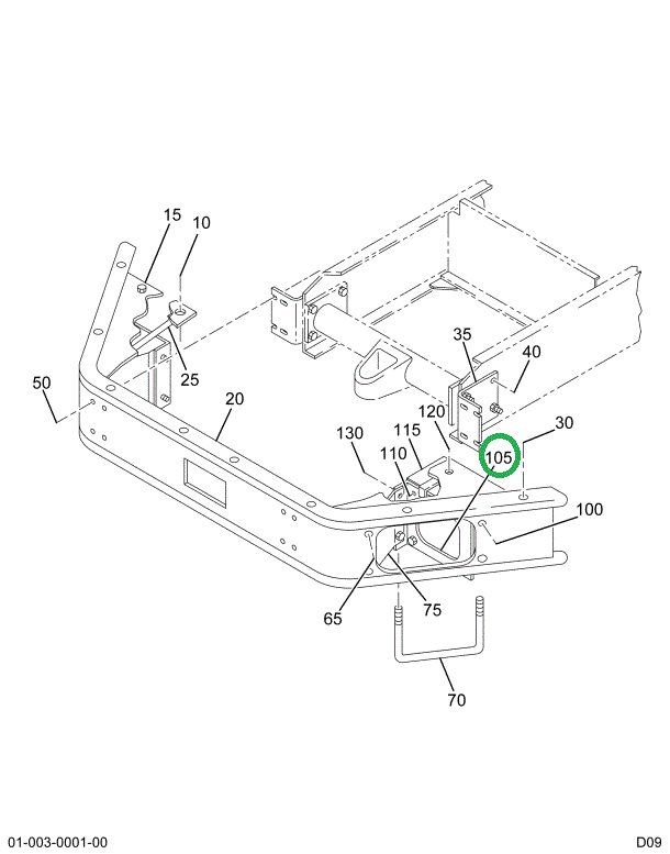 1606291C2 BRACKET HEAD LIGHT BEZEL TO FE