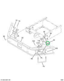1606291C2 BRACKET HEAD LIGHT BEZEL TO FE
