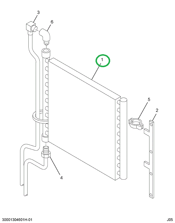 1606629C91 COOLER  OIL TRANSMISSION