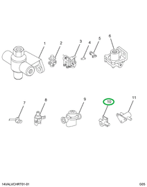 1609164C91 VALVE ASSY. 3-WAY PILOT