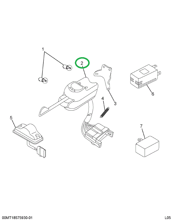 1609370C91 SWITCH TURN SIGNAL (MANUAL)