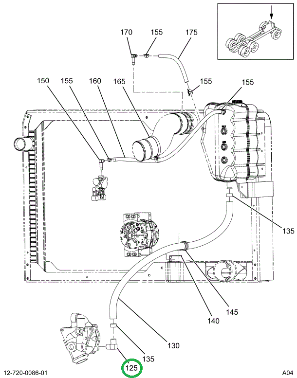 1610188C1 Fitting, Heater, Nipple, Hose
