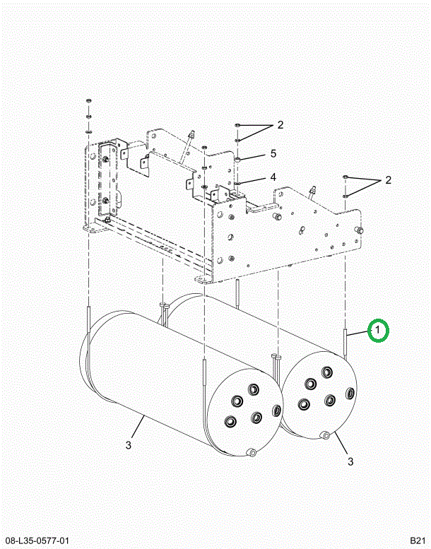 1610711C1 CABLE ASSY AIR TANK