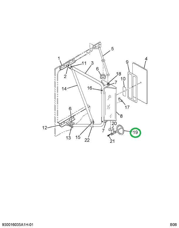 1614533C93 MIRROR RR VIEW 8 CONVEX SST