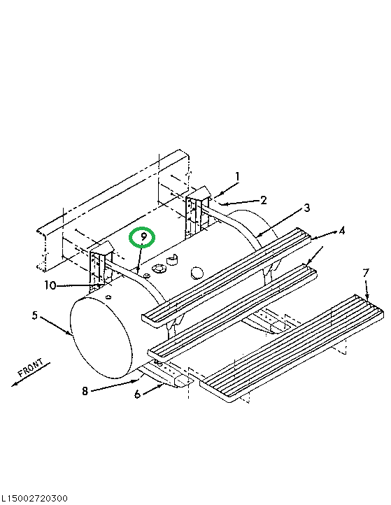 1615612C1 LINING  FUEL TK STRAP