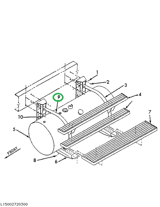 1615612C1 LINING  FUEL TK STRAP