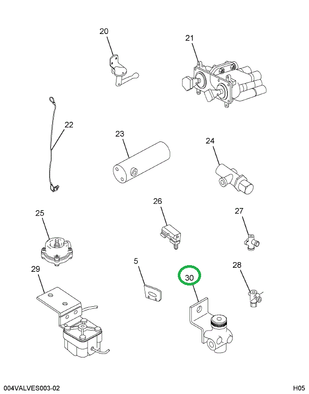 1617036C91 VALVE INVERSION