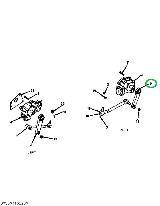 1619022C1 ARM STEERING GEAR