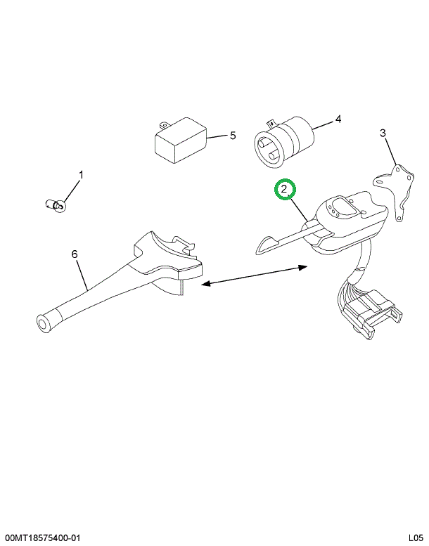 1619730C91 SWITCH TURN SIGNAL *