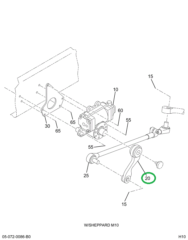 1620408C1 ARM STEERING GEAR