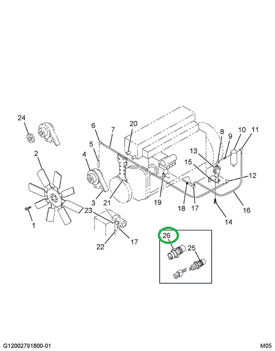 1621005C91 SWITCH FAN CLUTCH
