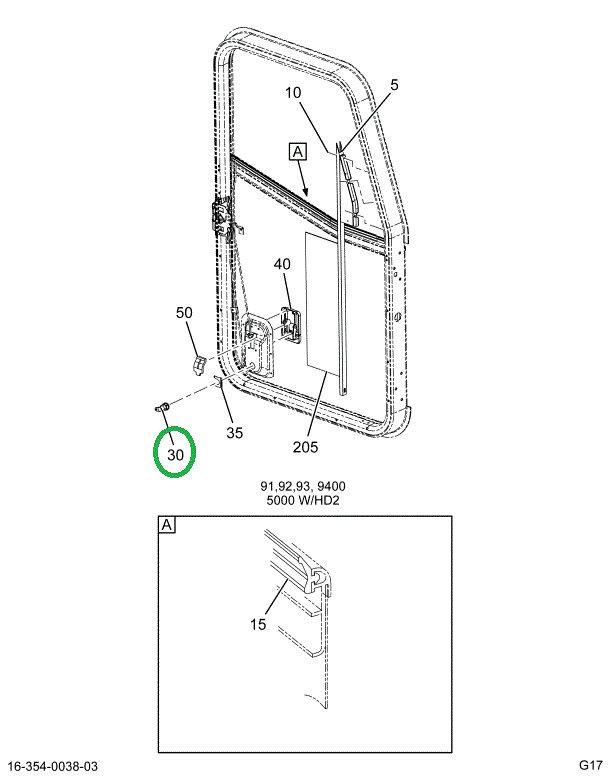 1621846C92 CYLINDER,KIT DOOR LOCKS W/IGNI