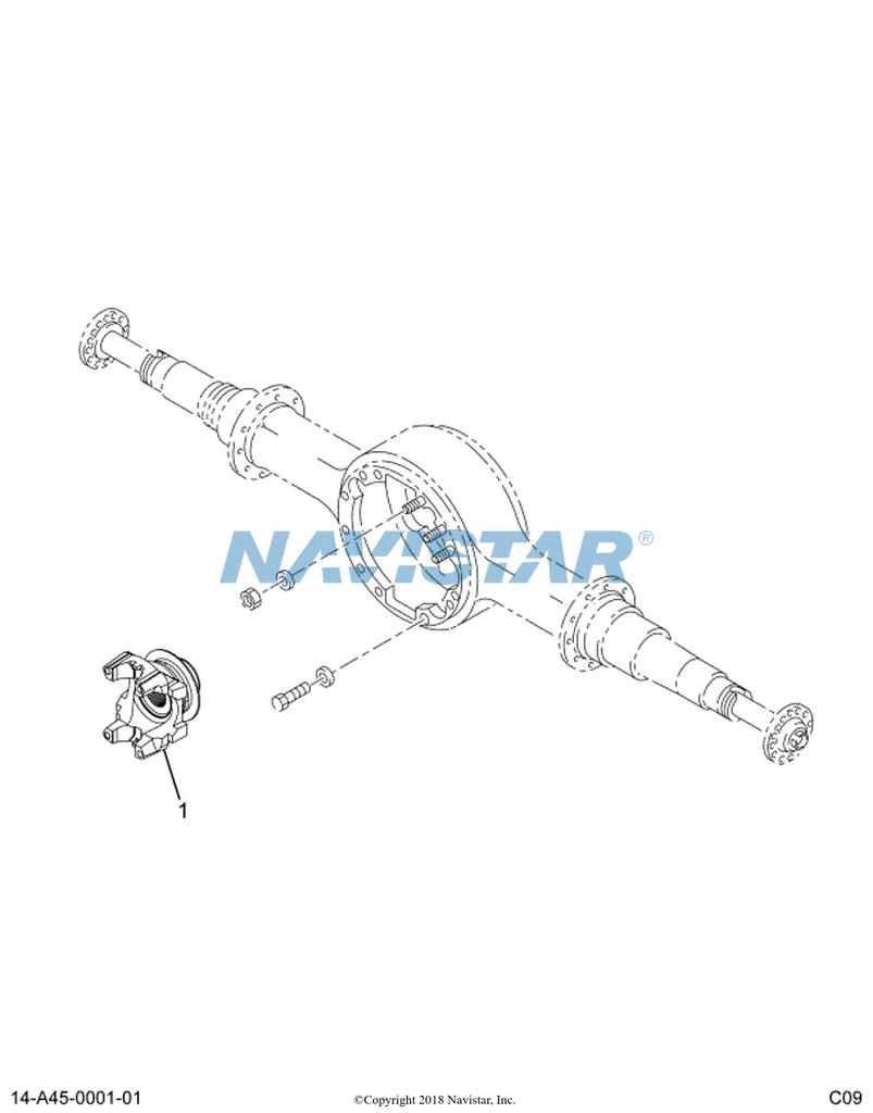 1621970C91 FLANGE TRUNNION BRG 1710