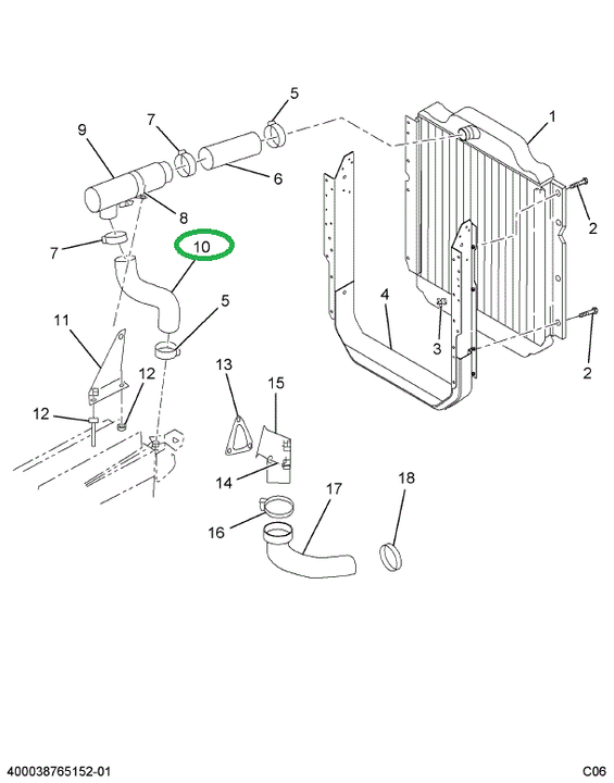 1622490C1 HOSE RAD OUTLET