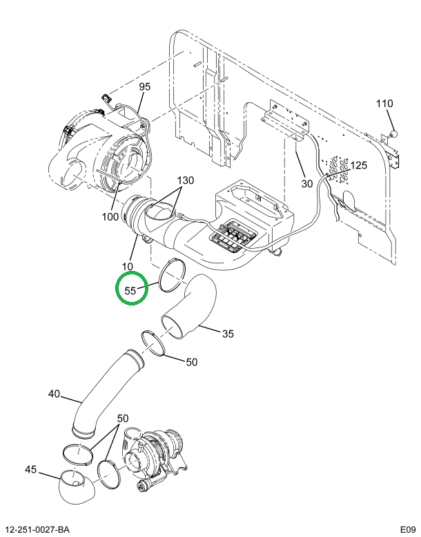 1622640C1 CLAMP AIR CLEANER TUBE OR PIPE