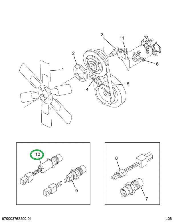 1622648C91 SWITCH AIR COND PRESS 270 PSI