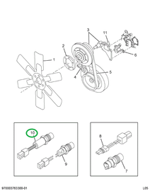 1622648C91 SWITCH AIR COND PRESS 270 PSI